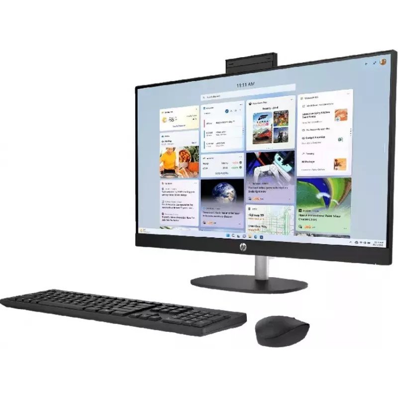 HP All-in-One 27-cr1003ne Intel Core Ultra 7 155U 32GB DDR5 RAM 512GB SSD 27 pollici Full HD touchscreen Windows 11 Home (ricondizionato)