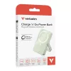 Verbatim Charge 'n' Go Power Bank wireless magnetico con supporto 10000mAh USB-C PD 3.0 verde
