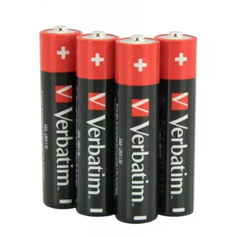 Verbatim 49500 batterie alcaline AAA LR03 (4 pezzi/confezione)
