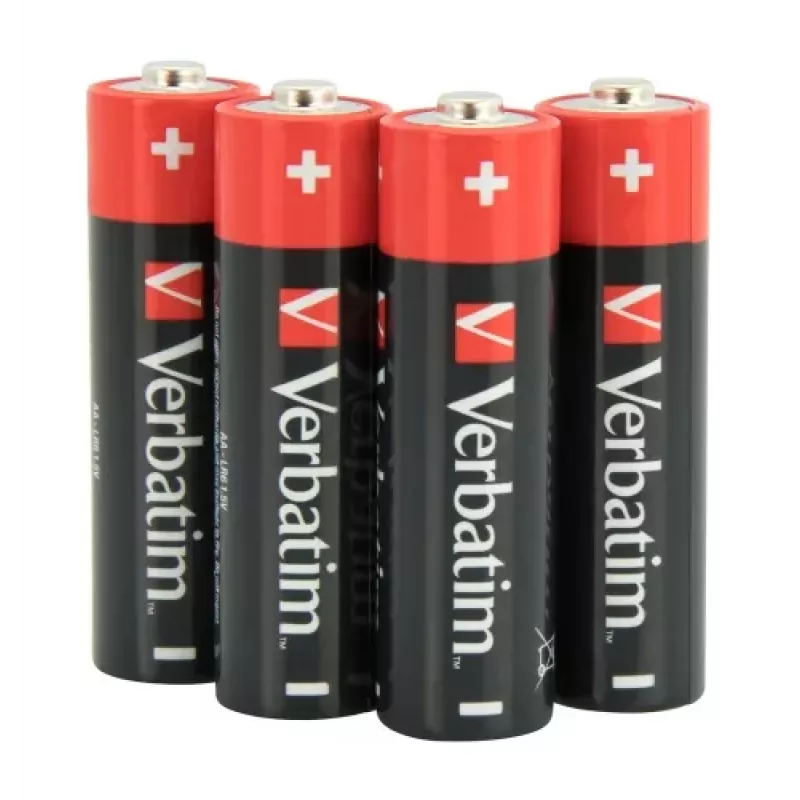 Verbatim 49501 batterie alcaline AA LR6 (4 pezzi/confezione)