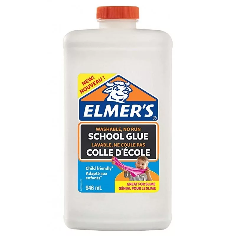 Elmer's 2079104 colla liquida - 946 ml (32 fl oz) - PVA lavabile, asciuga trasparente - flacone a pressione