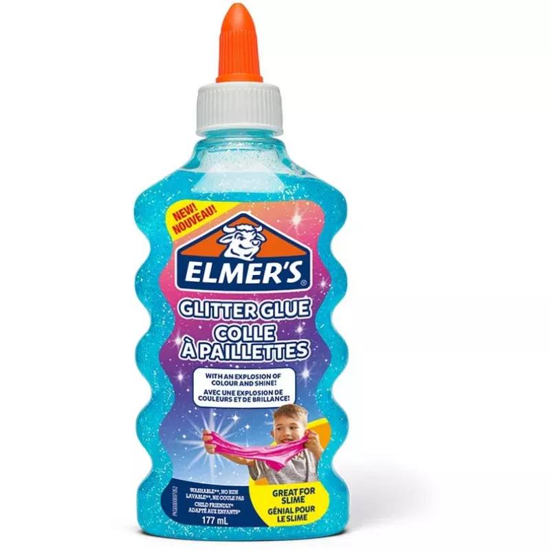 Elmer's 2077252 Colla liquida - 177 ml (6 fl oz) - Lavabile, non tossica, asciuga trasparente - Flacone spremibile
