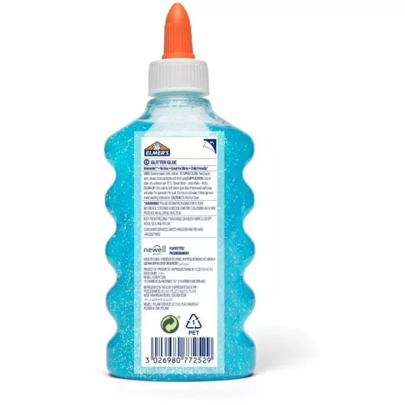 Elmer's 2077252 Colla liquida - 177 ml (6 fl oz) - Lavabile, non tossica, asciuga trasparente - Flacone spremibile