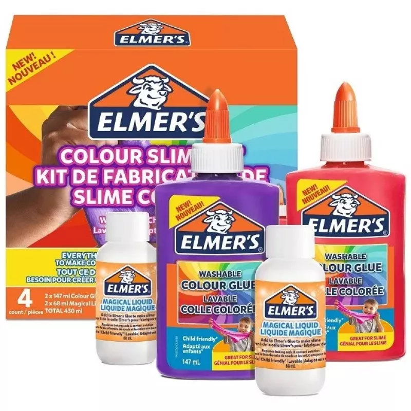 ELMER'S Elmers Kit Slime fai da te colorato opaco