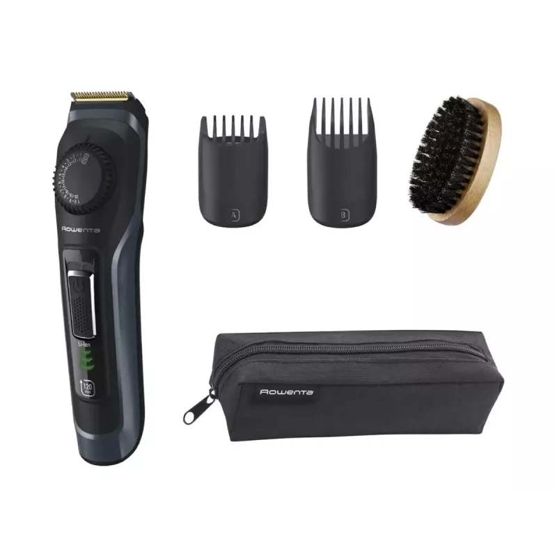 Rowenta rifinitore barba TN3804E0 Virtuo senza fili 39 lunghezze nero/blu
