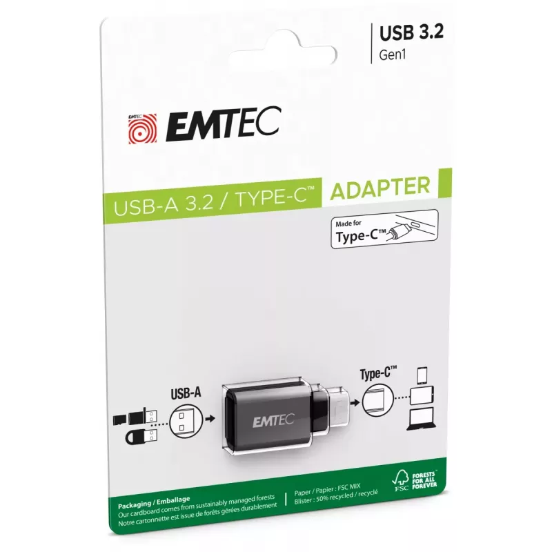 Emtec adattatore USB 3.1 a USB-C