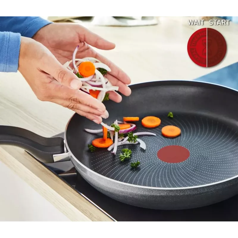 Tefal So Light padella 22 cm induzione titanio antiaderente nera