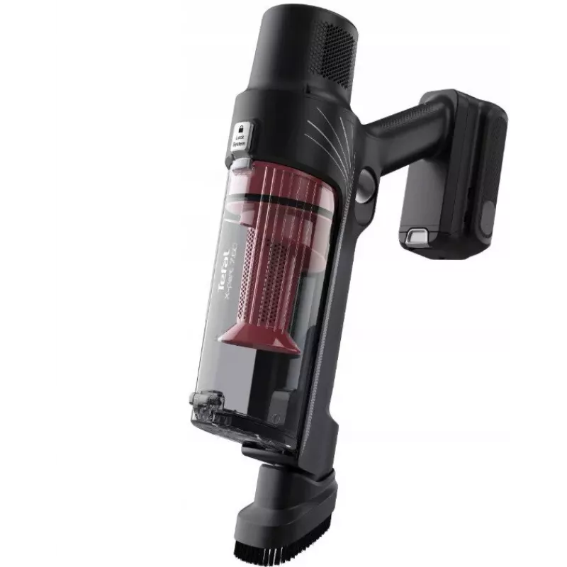 Tefal X-Pert 7.60 Animal TY6A75 Scopa elettrica senza fili, 18,5 V, Rosso/Nero