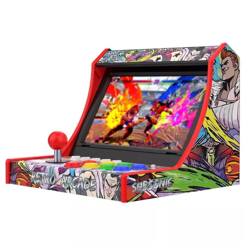 Subsonic Retro Arcade docking station per Nintendo Switch, joystick arcade con 8 pulsanti meccanici, ricarica e gioca