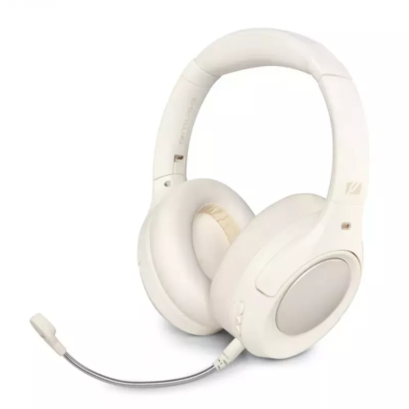 Muse M-295 ANCW cuffie wireless over-ear con cancellazione attiva del rumore, bianco