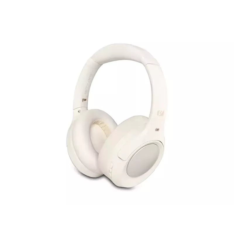 Muse M-295 ANCW cuffie wireless over-ear con cancellazione attiva del rumore, bianco