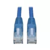 Tripp cavo patch Cat6 Gigabit snagless stampato RJ45 M/M blu da 3 ft
