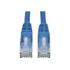 Tripp cavo patch Cat6 Gigabit snagless stampato RJ45 M/M blu da 3 ft