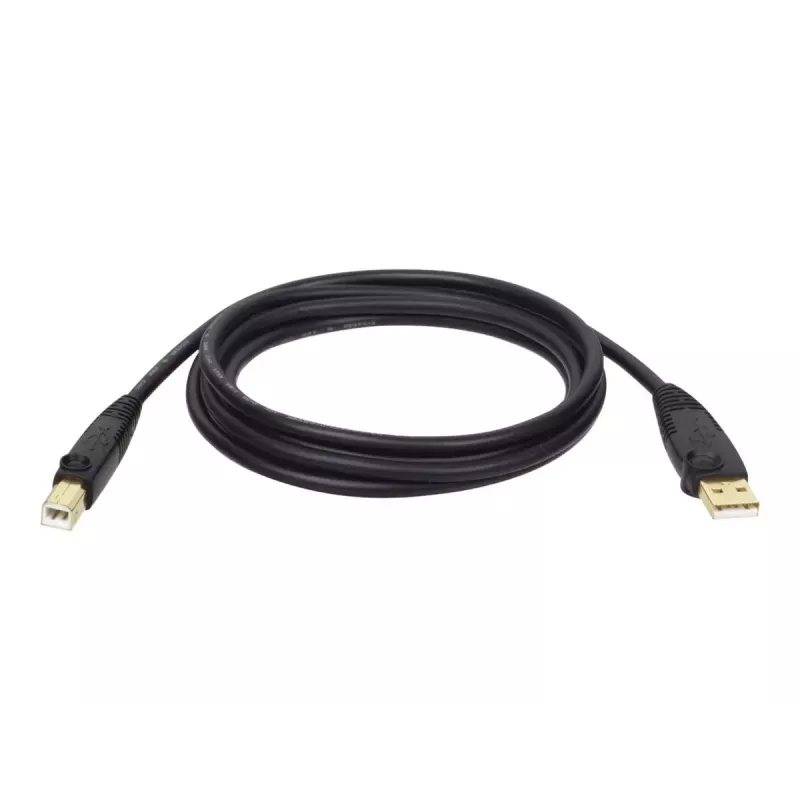 Tripp Lite U022-015 cavo dispositivo USB 2.0 Hi-Speed A/B, schermato, maschio/maschio, 15 ft (4,57 m), nero