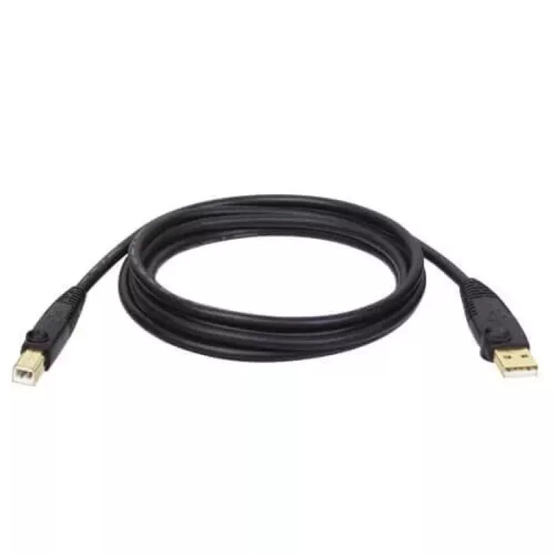 Tripp Lite U022-015 cavo dispositivo USB 2.0 Hi-Speed A/B, schermato, maschio/maschio, 15 ft (4,57 m), nero