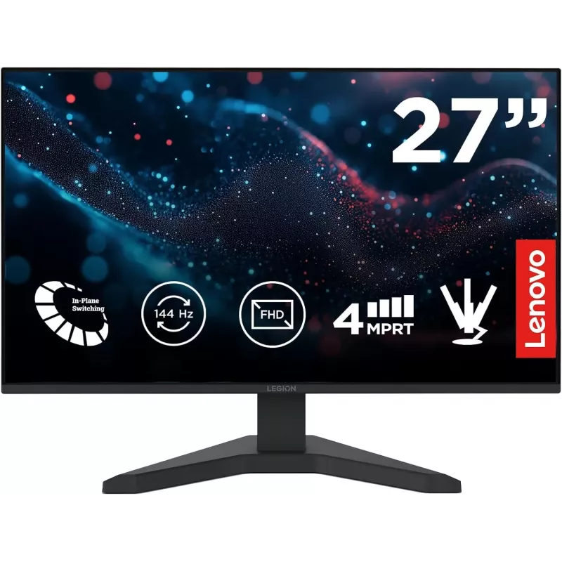 Lenovo Legion R27s 27 pollici IPS QHD monitor gaming, 180Hz, 0,5ms, FreeSync Premium, HDR400 (ricondizionato)