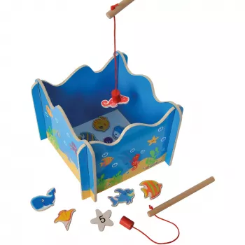 SIMBA-DICKIE Gioco magnetico di pesca (16 pezzi)