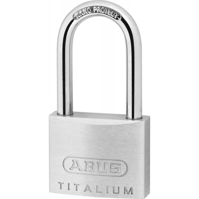ABUS 64TI/40HB40 KD Lucchetto Titalium, con chiave unica, archetto alto, livello di sicurezza 5