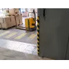 Durable S32R passacavi da pavimento, PVC, nero/giallo, arrotondato, 1000 mm