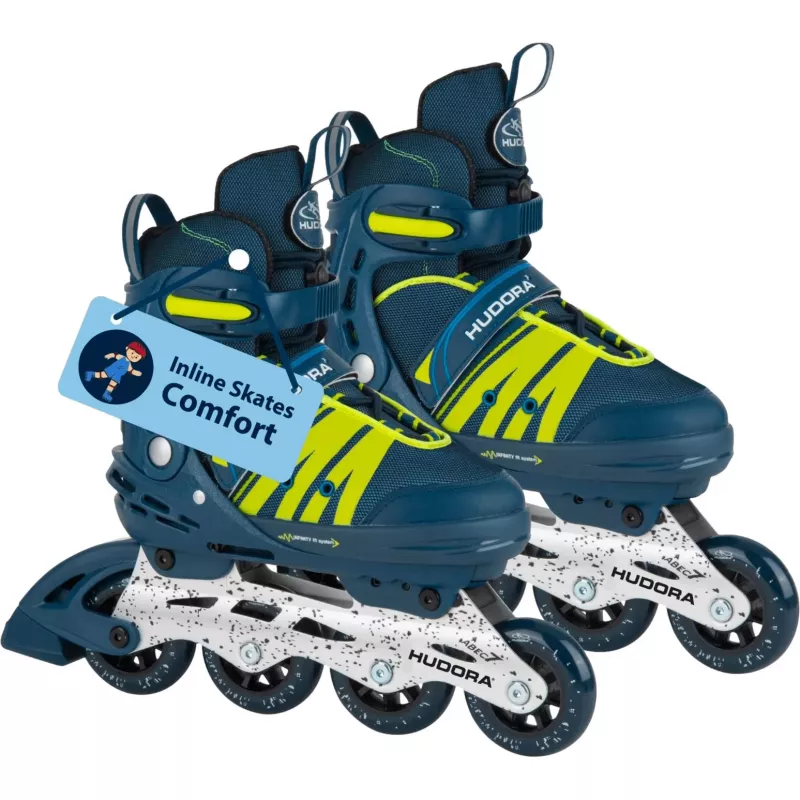 HUDORA Pattini in linea Comfort taglia 29-34 (blu/giallo)