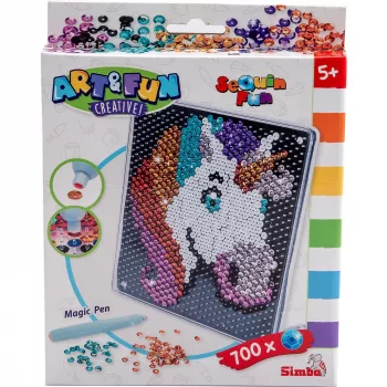 SIMBA-DICKIE Art & Fun Kit creativo unicorno con paillettes