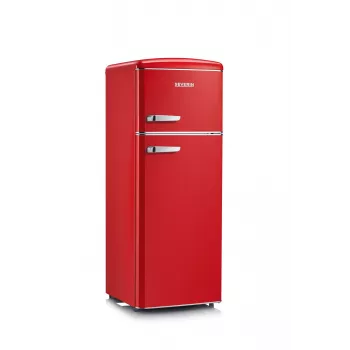 SEVERIN RKG 8930 Retro Red Frigo-congelatore combinato, 208 L, classe energetica E