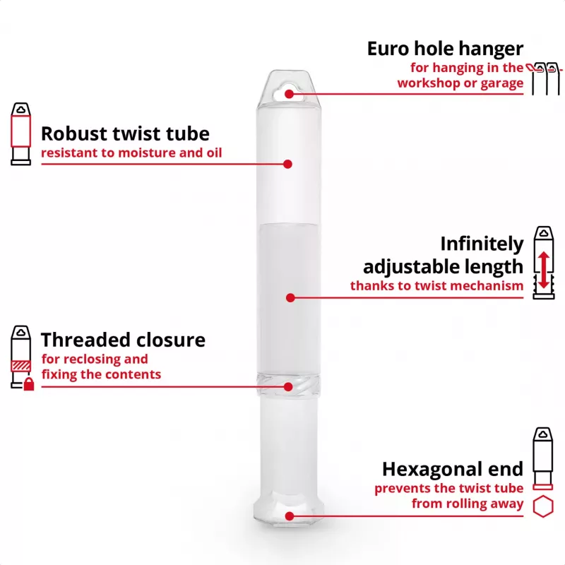 EINHELL-KWB Set di punte per martello SDS-plus, Ø 6-14 mm (7 pezzi, 210 mm)