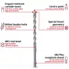 EINHELL-KWB Set di punte per martello SDS-plus, Ø 6-14 mm (7 pezzi, 210 mm)