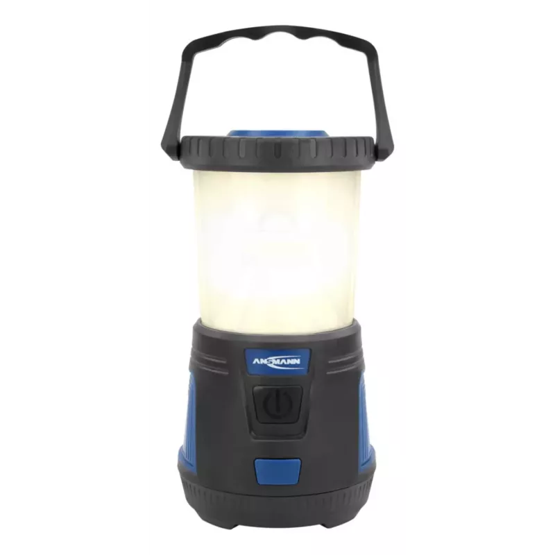 ANSMANN CL600B lanterna da campeggio a batteria - nero/blu - ABS - gancio di sospensione - IPX4 - 600 lumen