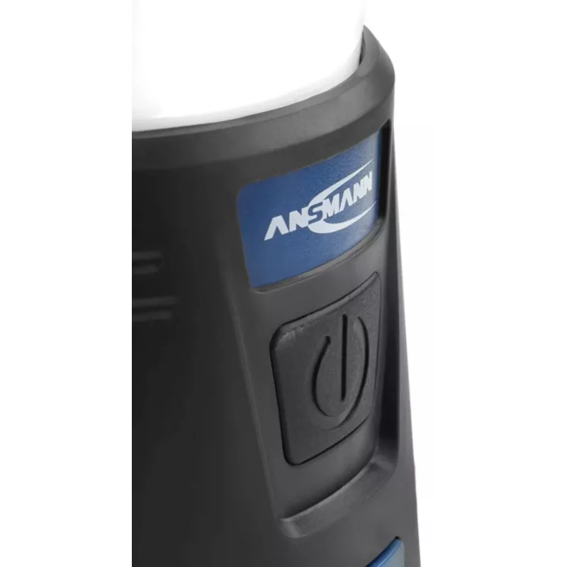 ANSMANN CL600B lanterna da campeggio a batteria - nero/blu - ABS - gancio di sospensione - IPX4 - 600 lumen