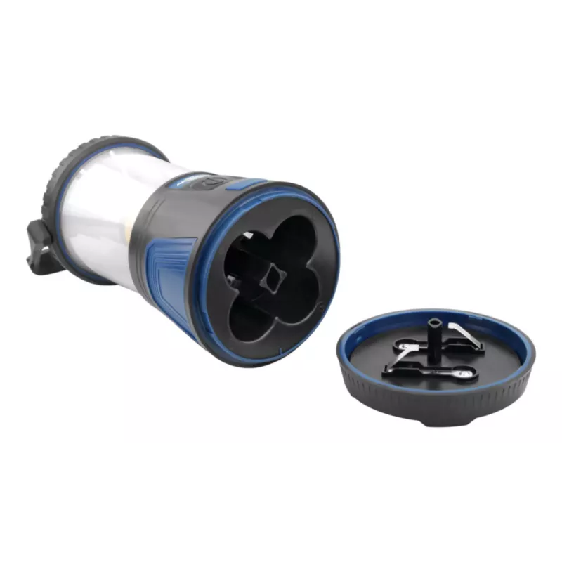 ANSMANN CL600B lanterna da campeggio a batteria - nero/blu - ABS - gancio di sospensione - IPX4 - 600 lumen