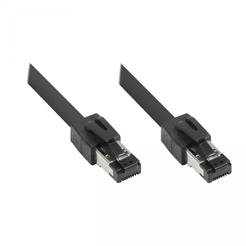 GoodConnections RNS® cavo patch Cat.8.1 S/FTP, 0,5m, nero, LSZH, 40 Gbit/s, 2000 MHz
