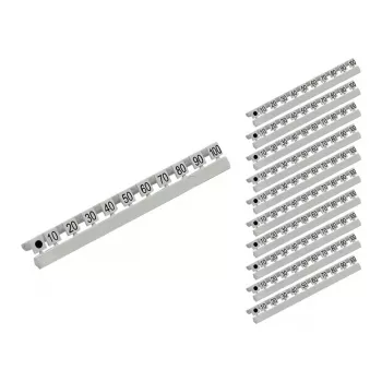 GoodConnections Marcatori numerici per cavi in fibra ottica LC, da 10 a 100 a passi di dieci, set da 10 pezzi (GC-N0071)