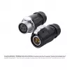 GoodConnections IC01-20P301 connettore industriale S1 Power, spina a 3 poli, M20, blocco click, terminale a saldare, IP65/66