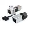 GoodConnections Industrial Connector S6 - spina non popolata, foro RJ45, metallo, Good Connections®