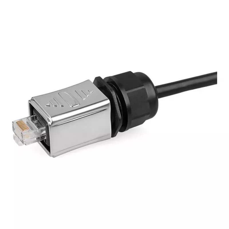 GoodConnections Industrial Connector S6 - spina non popolata, foro RJ45, metallo, Good Connections®