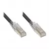 GoodConnections RNS® cavo patch con protezione a scatto e bloccaggio, Cat. 6A, S/FTP, PiMF, senza alogeni (LSZH), 500 MHz, nero, 2 m