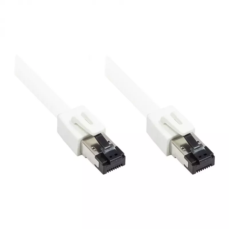 GoodConnections RNS® cavo patch Cat.8.1 S/FTP, PiMF, LSZH, 2000MHz, 40Gbit/s, bianco, 0,5m