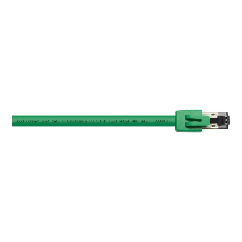GoodConnections RNS® cavo patch Cat. 8.1, S/FTP, PiMF, LSZH, 2000MHz, 40Gbit/s, verde, 2m