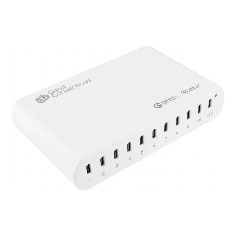 Good Connections stazione di ricarica rapida USB da tavolo 250W 10 porte
