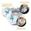 MEDISANA FS 350 idromassaggio per piedi con massaggio a bolle e vibrazione, riscaldamento, rulli, accessori per pedicure