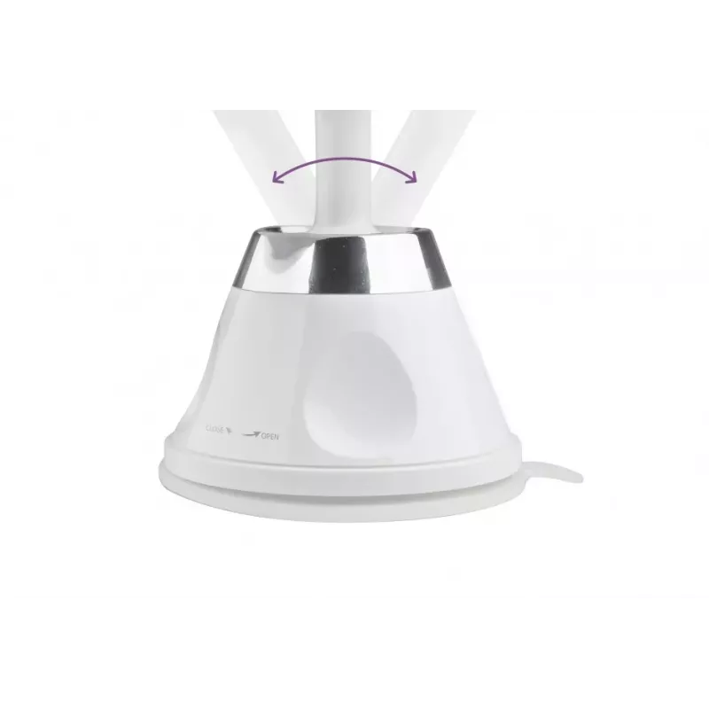 Medisana CM 850 specchio cosmetico LED con ingrandimento 5x, LED bianco luce diurna, sensore touch, rotazione 360°, argento