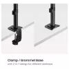Equip supporto da tavolo per monitor 17-32 pollici, orientabile 360°, 10 kg, nero