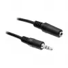 DELOCK cavo di prolunga audio 3,5 mm jack connettore maschio su connettore femmina 3 m nero