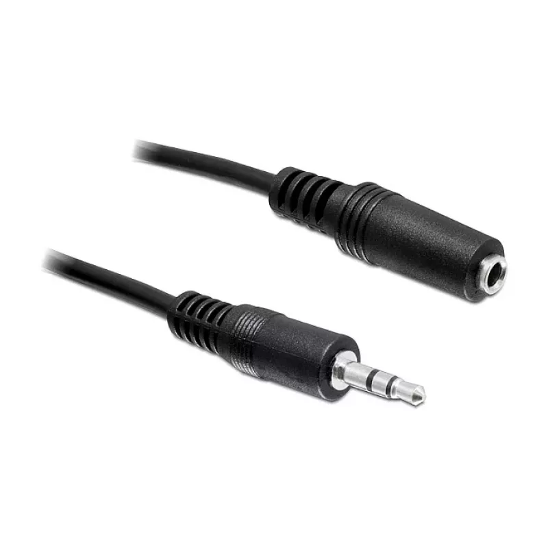 DELOCK cavo di prolunga audio 3,5 mm jack connettore maschio su connettore femmina 3 m nero