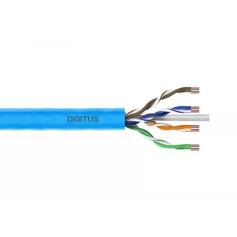DIGITUS Cat.6A U/UTP B2ca AWG 23/1 LSOH 100m cavo di installazione blu