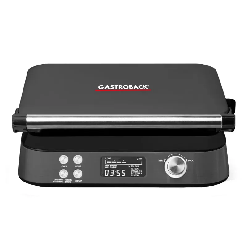 Gastroback 42449 macchina per waffle Advanced Control Black Edition