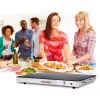 Gastroback 42491 Design piastra scaldavivande, 400 W, fino a 110°C, area riscaldante 540 x 410 mm, vetro