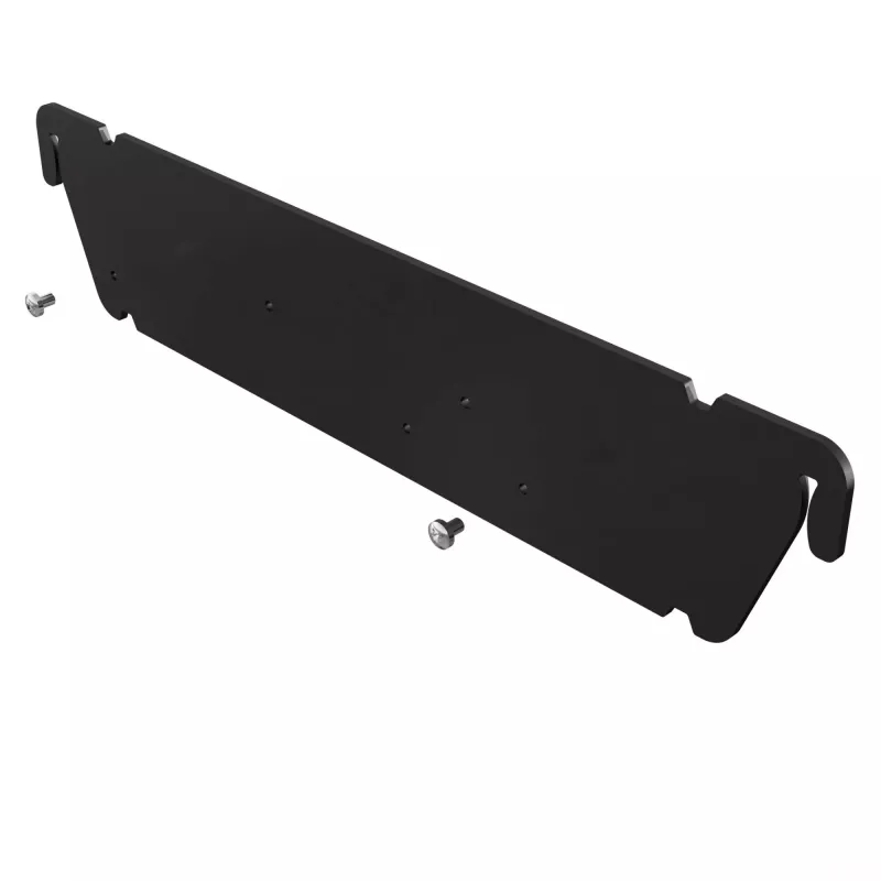 Kindermann morsetto di montaggio - nero, RAL 9005 - montaggio su carrello (retro)