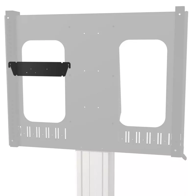 Kindermann morsetto di montaggio - nero, RAL 9005 - montaggio su carrello (retro)